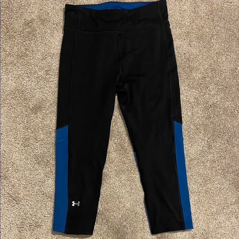 Under Armour Black and Blue Leggings